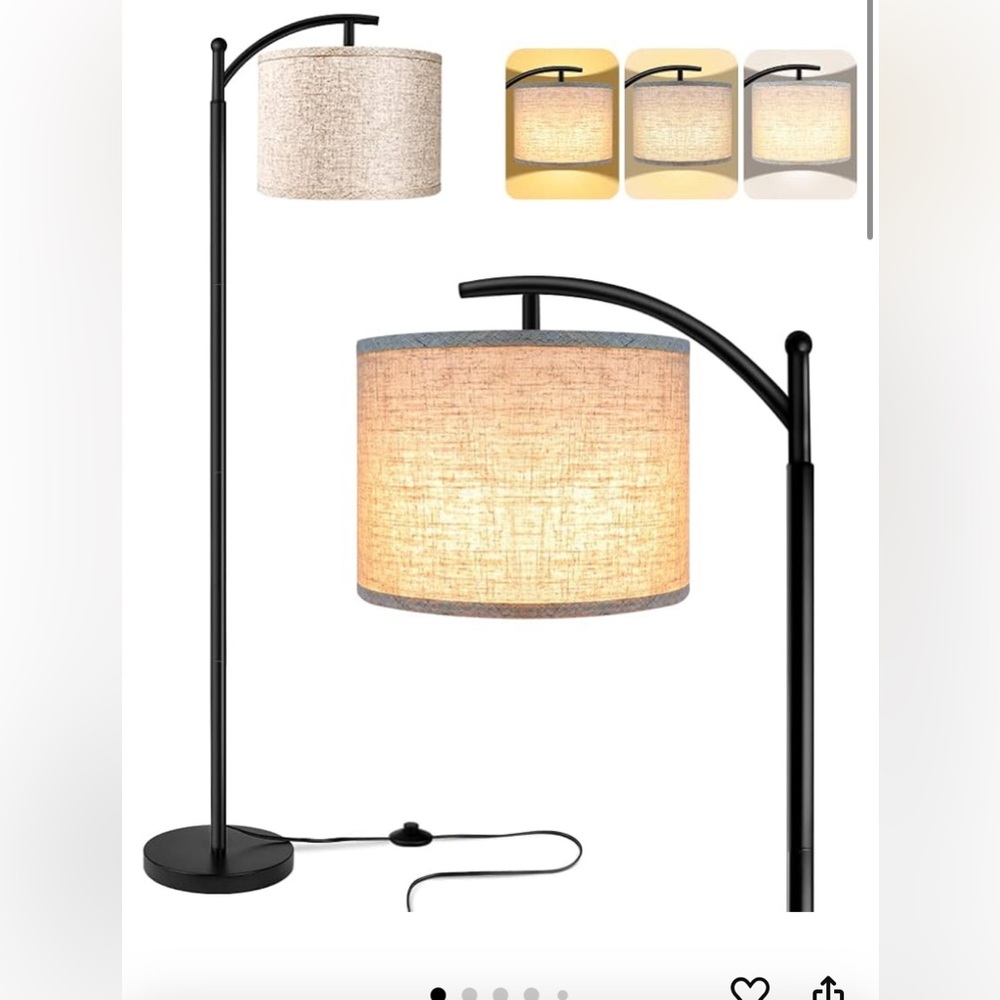 Black floor lamp